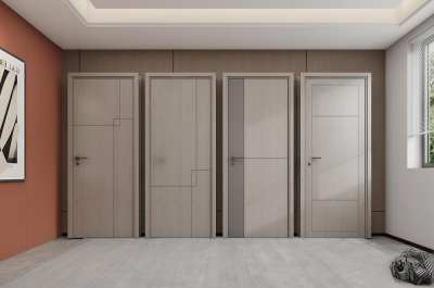 现代卧室单开门3D模型下载